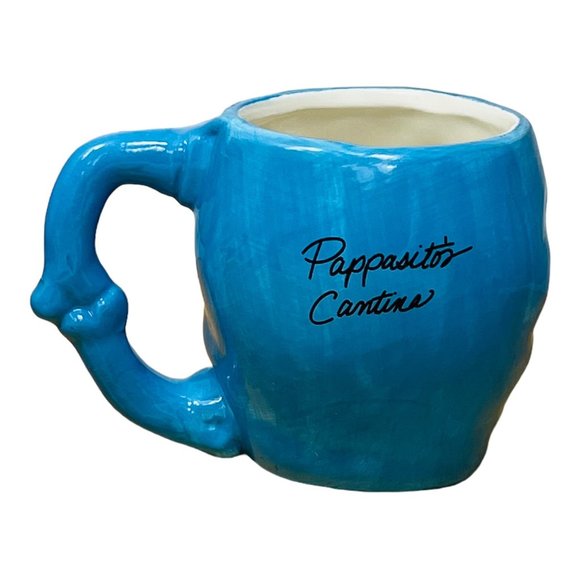 Pappasito's Cantina Day of The Dead 3D Skull Mug Blue EUC - Picture 6 of 12